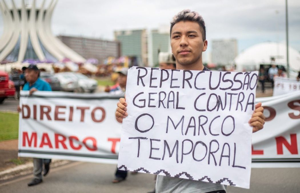 CIMI: Indígenas fazem caminhada e vigília em Brasília pela demarcação de seus territórios e contra o marco temporal