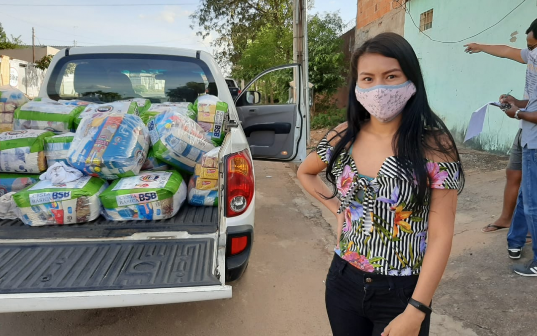 FUNAI: Funai distribui cestas de alimentos a estudantes indígenas da UnB