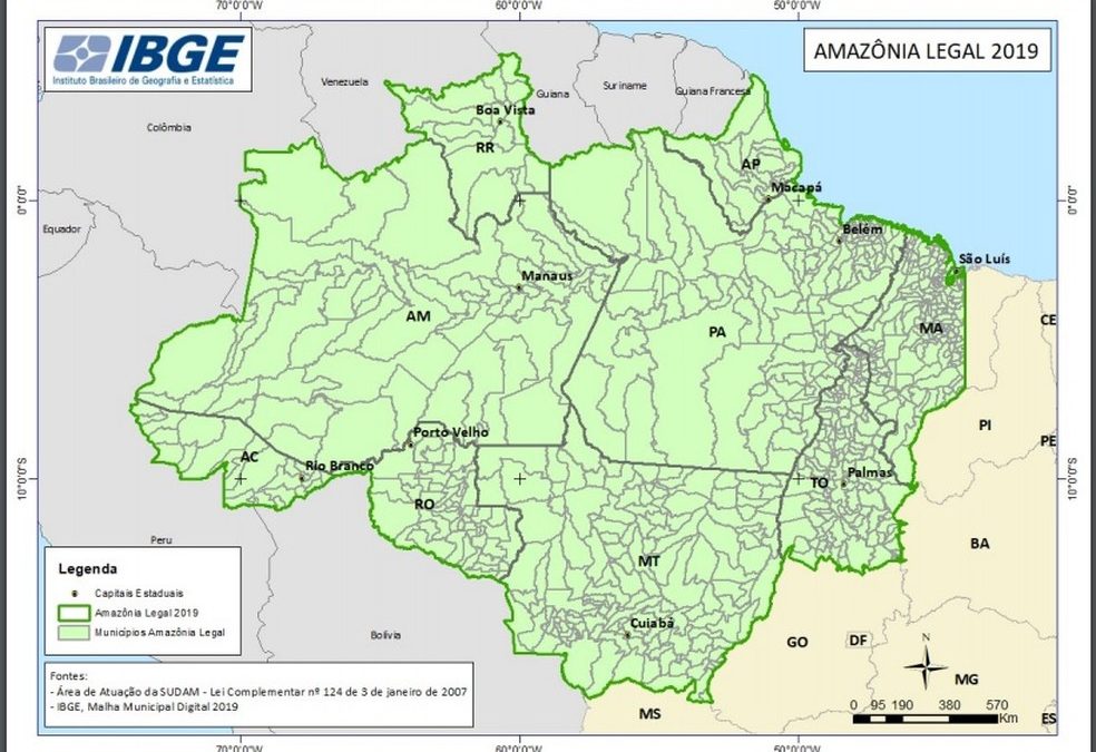 AMAZÔNIA NOTÍCIA E INFORMAÇÃO: Território do Acre na Amazônia Legal soma mais de 164 mil quilômetros quadrados, aponta IBGE