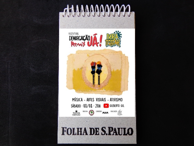 FOLHA DE SÃO PAULO: Gilberto Gil participa de live em apoio à população indígena