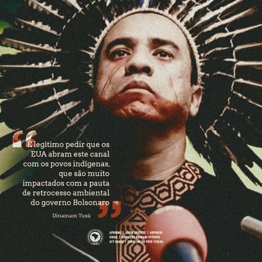 APIB: Indígenas pedem aos EUA para participar de plano para Amazônia