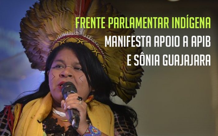 APIB: Frente Parlamentar Indígena manifesta apoio à Sônia Guajajara
