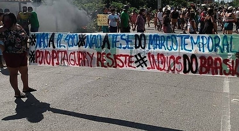 BRASIL DE FATO: Indígenas de todo o país protestam em dia de julgamento que definirá demarcações