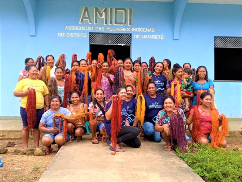 FOIRN: Mulheres da Associação AMIDI e ASSAI participam da I Oficina do Intercâmbio de conhecimento das Técnicas Tradicionais no Distrito de Yauarete