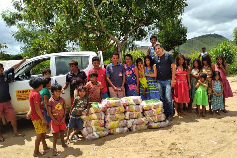 FUNAI: Funai distribui 127,9 toneladas de alimentos para 17 etnias dos estados de Minas Gerais e Espírito Santo