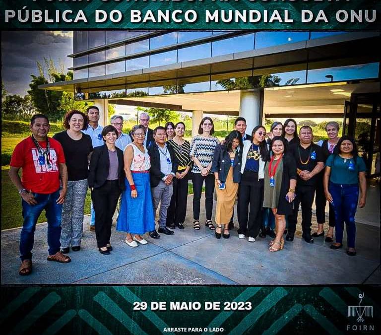 FOIRN: A FOIRN participou em Brasília – DF de uma consulta pública sobre a nova estratégia de parceria do Banco Mundial.