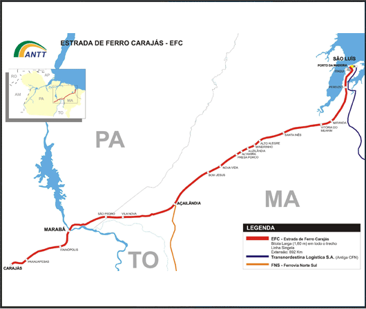 CÂMARA: Minas e Energia debate renovação da concessão da Estrada de Ferro Carajás