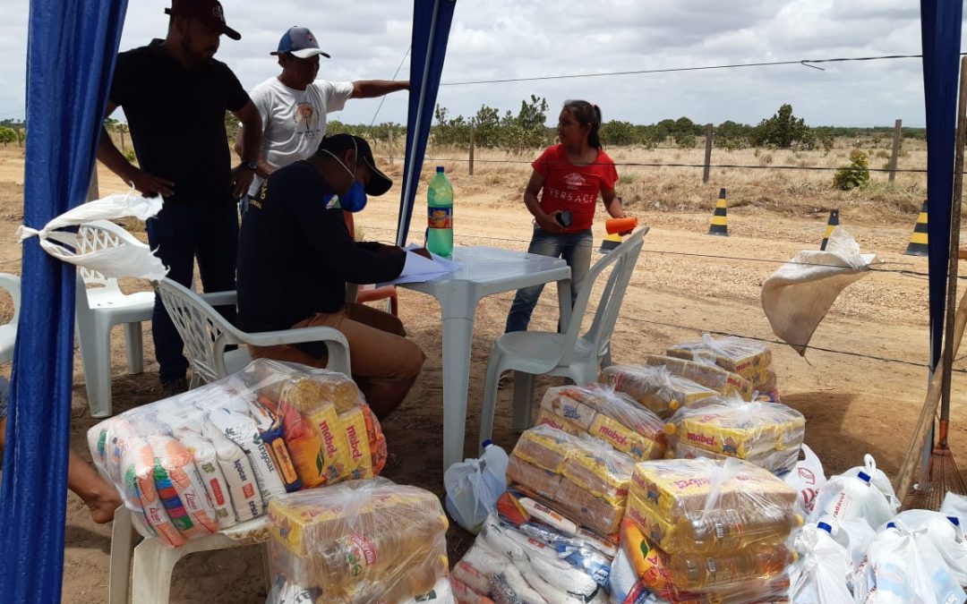 CIR: CIR entrega cestas básicas e kits de higiene ao grupo de proteção e vigilância da Região da Serra da Lua