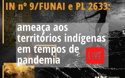 MPF: MPF realiza live com tema IN nº 9 da Funai e PL 2.633: Ameaça aos Territórios Indígenas em Tempos de Pandemia