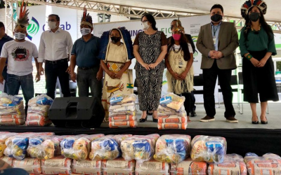 FUNAI: Cerimônia em Manaus (AM) marca a entrega de 60 mil cestas básicas a indígenas