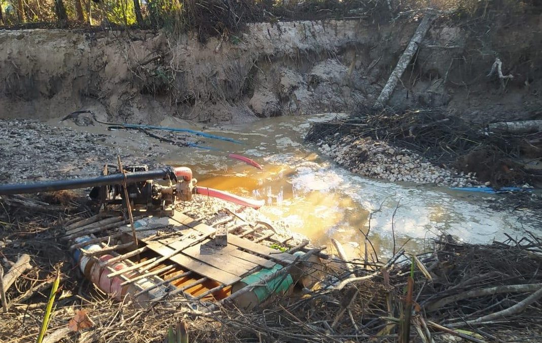 DEFESA: Operação Verde Brasil 2 segue com apreensão de materiais usados em garimpo ilegal