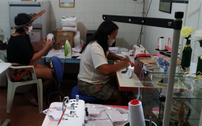 FUNAI: Com apoio da Funai, mulheres indígenas de MG e BA produzem 20 mil máscaras de proteção