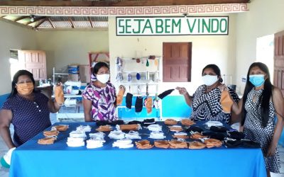CIR: MULHERES DA COMUNIDADE MATURUCA PRODUZEM 350 MÁSCARAS CASEIRAS NO COMBATE À COVID-19