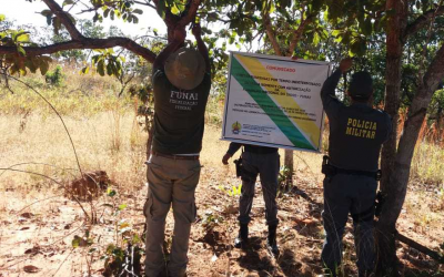 FUNAI: Funai apoia instalação de mais uma barreira sanitária na Terra Indígena Merure, Mato Grosso