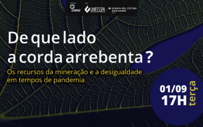 INESC: De que lado a corda arrebenta? Os recursos da mineração e a desigualdade em tempos de pandemia