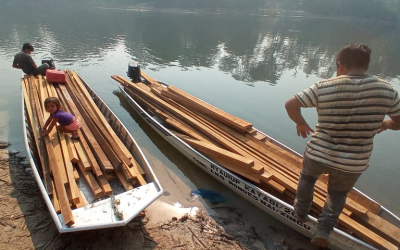 FUNAI: Em ação emergencial, Funai distribui madeira e cestas de alimentos para etnia Kayabi no Parque do Xingu