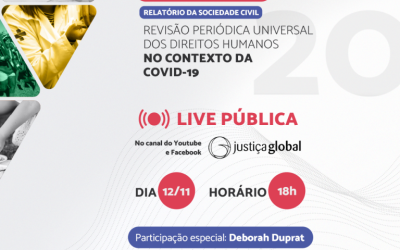 RCA: Lançamento do Relatório Revisão Periódica Universal dos Direitos Humanos no contexto da Covid-19