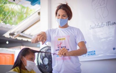 ONU BRASIL: 16 Dias de Ativismo: em Manaus, refugiadas LGBTI realizam cortes de cabelo gratuitos e falam sobre violência de gênero
