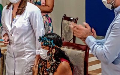 CIR: INDÍGENA DO POVO MACUXI É A PRIMEIRA A SER IMUNIZADA CONTRA A COVID-19 EM RORAIMA