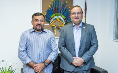 FUNAI: Presidente da Funai recebe o coordenador regional do Alto Purus