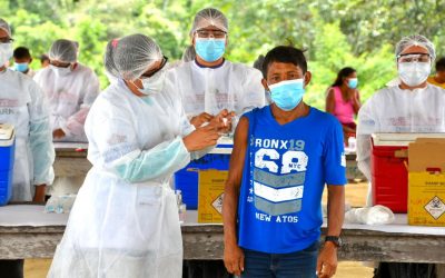 DEFESA: Ação interministerial realiza vacinação dos indígenas do Alto Rio Negro, no Amazonas