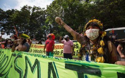 CIMI: Em Brasília, indígenas denunciam invasões a seus territórios e cobram retomada das demarcações de terras