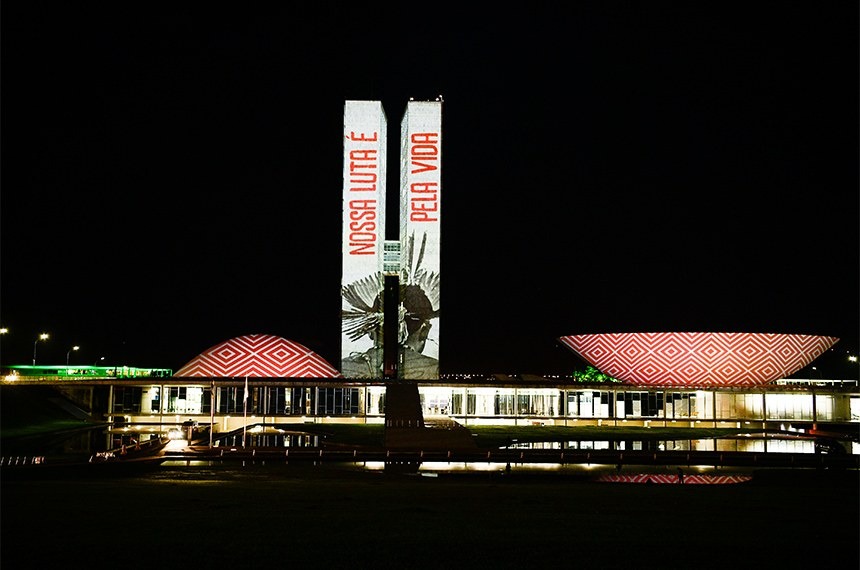 SENADO: Congresso recebe projeção especial em homenagem ao Dia dos Povos Indígenas