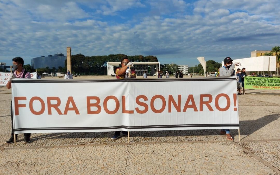 RBA: Lideranças indígenas protestam em Brasília contra Bolsonaro e por demarcação