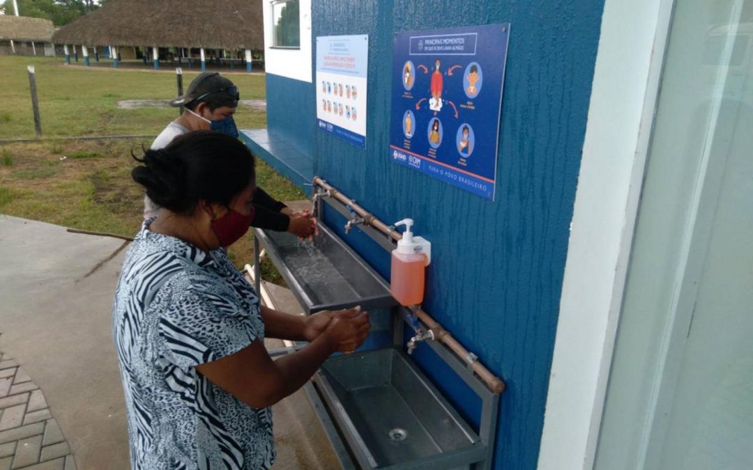 ONU BRASIL: COVID-19: OIM instala estações de lavagem de mãos em comunidades indígenas e rurais de Roraima