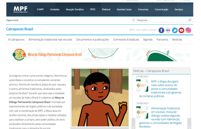 MPF: Página na internet reúne informações sobre estratégia para implementar alimentação tradicional em escolas indígenas, quilombolas e de povos tradicionais