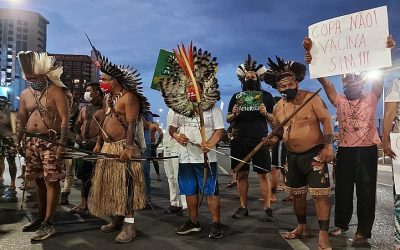 BRASIL DE FATO: Vacinados, indígenas seguem atos em Brasília contra ameaças à demarcação de terras