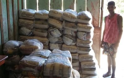 FUNAI: Funai distribui 2,2 mil cestas básicas para 17 aldeias no Sul da Bahia