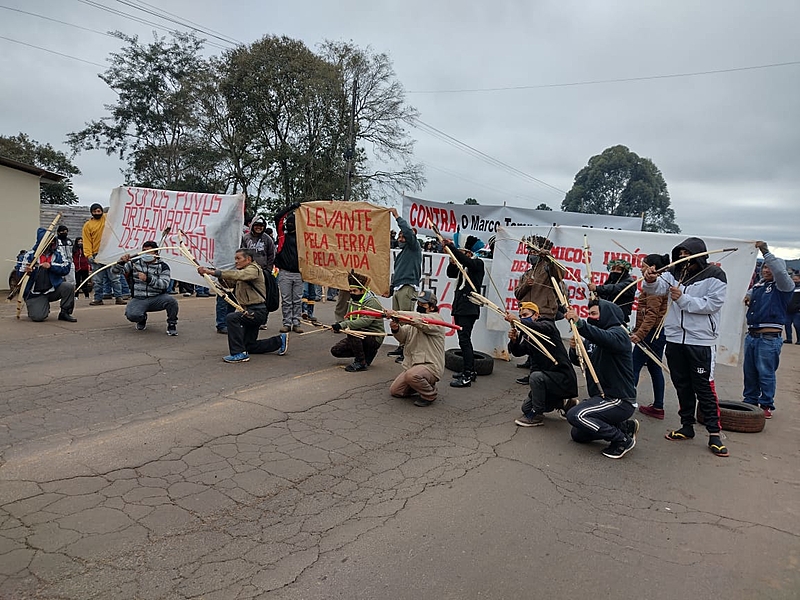 BRASIL DE FATO: Indígenas do RS e de SC se unem à mobilização nacional contra o marco temporal