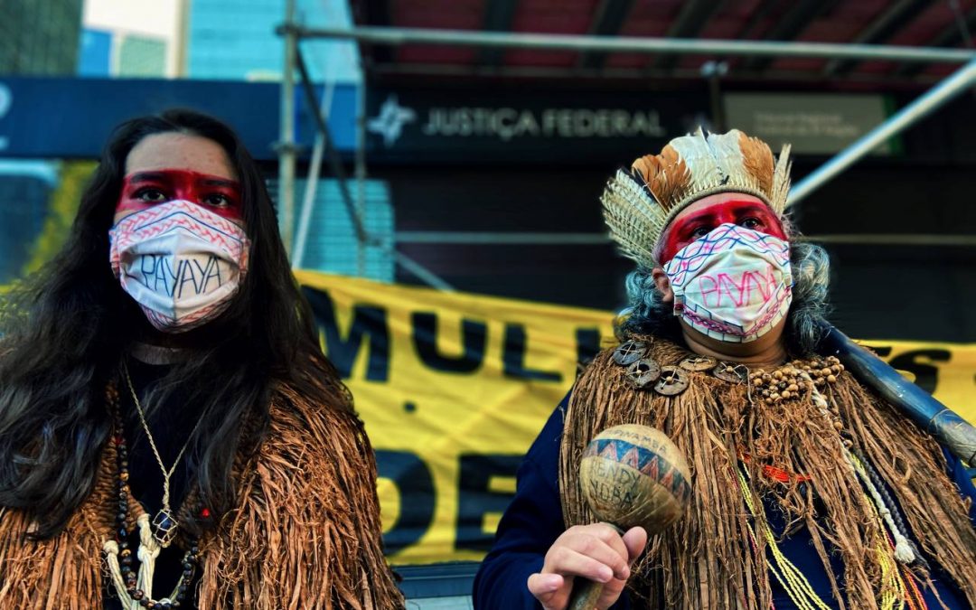 JORNALISTAS LIVRES: Mulheres indígenas dizem NÃO ao marco temporal