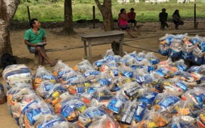 FUNAI: No Amazonas, Funai distribui mais 2,4 mil cestas básicas a comunidades indígenas