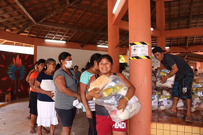 BRASIL DE FATO: No Paraná, reserva indígena guarani recebe 3,5 toneladas de alimentos