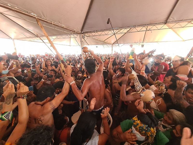 BRASIL DE FATO: Fachin reafirma voto contra marco temporal; indígenas comemoram em acampamento em Brasília