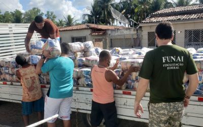 FUNAI: Funai distribui 7 mil cestas básicas a comunidades indígenas da Paraíba
