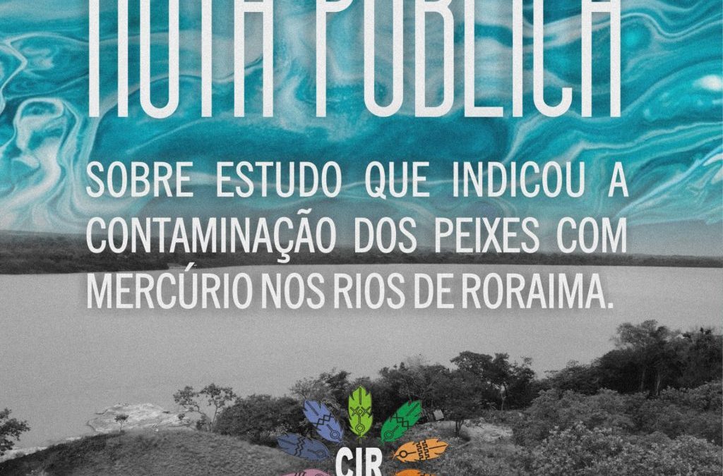 CIR: Nota pública sobre estudo que indicou a contaminação dos Peixes com mercúrio nos Rios de Roraima