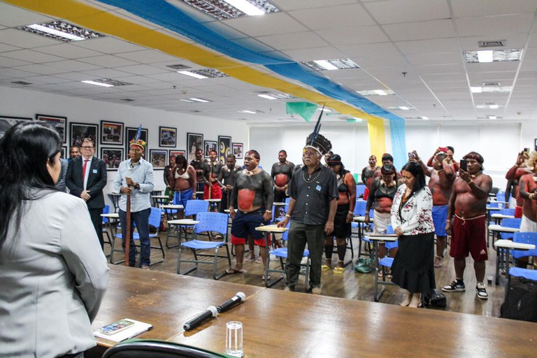 FUNAI: Futura presidente da Funai recebe delegação com cerca de 40 indígenas do povo Xavante