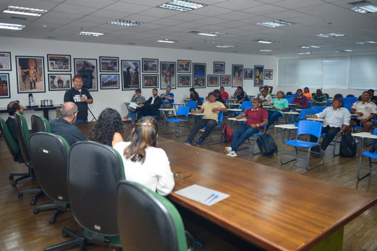 FUNAI: Lideranças Xavante apresentam demandas na sede da Funai, em Brasília