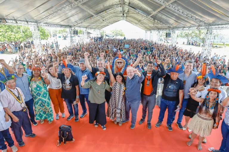 PLANALTO: “Vocês são a origem do nosso país e serão tratados com o valor que merecem”, diz Lula na Assembleia Geral do Povos Indígenas