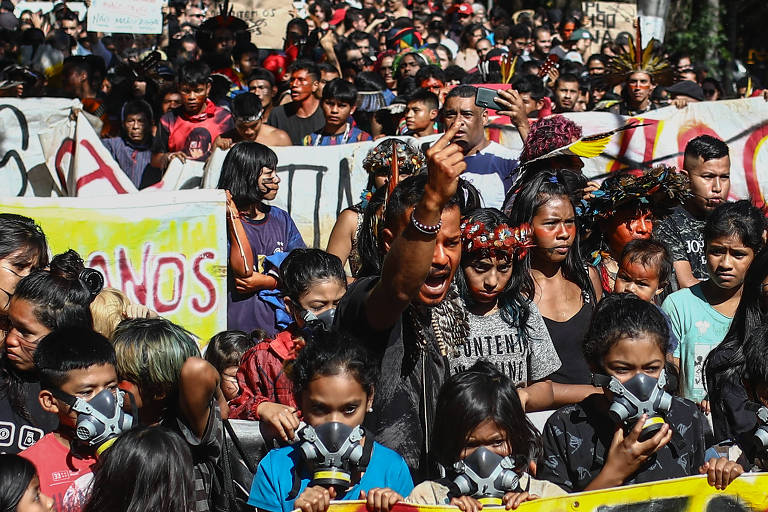 FOLHA DE SÃO PAULO: Após acordo com a PM, indígenas desistem de protesto em rodovia e seguem para o pico do Jaraguá
