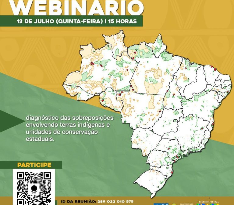 FUNAI: Webinário sobre diagnóstico das sobreposições envolvendo terras indígenas e unidades de conservação estaduais ocorre nesta quinta (13)