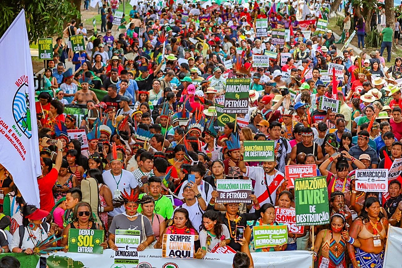 BRASIL DE FATO: ‘Não queremos participar só como ouvintes, nós queremos construir a COP30’, afirmam lideranças indígenas