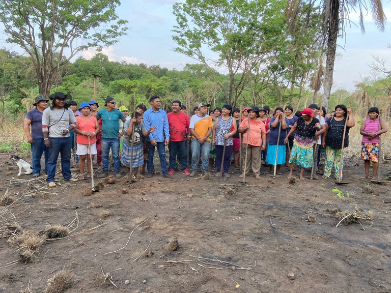 FUNAI: Funai e parceiros implementam roças comunitárias na TI São Marcos (MT) para soberania alimentar do povo Xavante