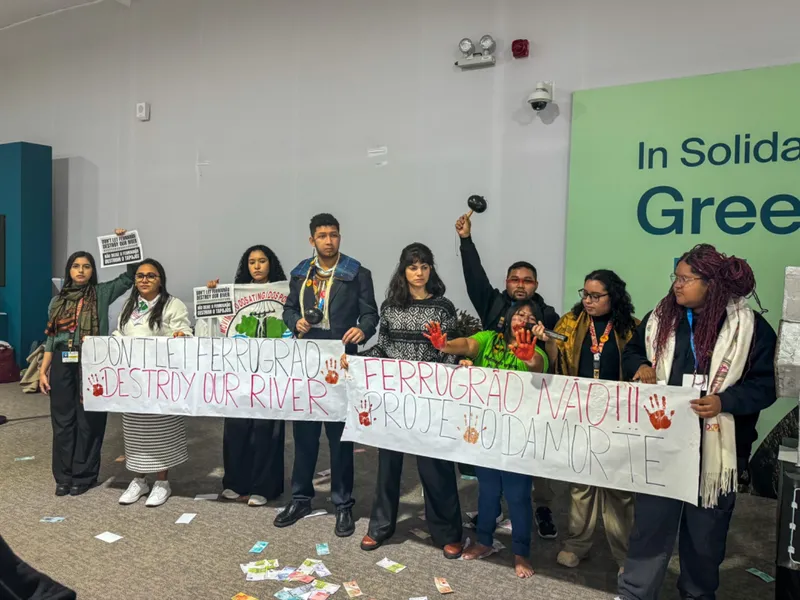 BRASIL DE FATO: Lideranças indígenas e organizações protestam na COP29 para denunciar impactos da Ferrogrão