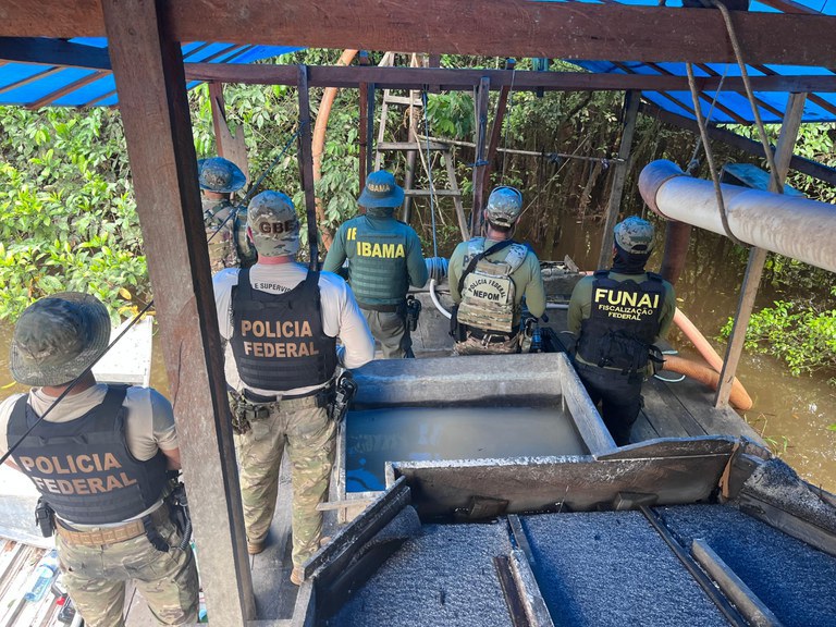 FUNAI: Funai, PF e Ibama combatem garimpo ilegal na Terra Indígena Vale do Javari, no Amazonas