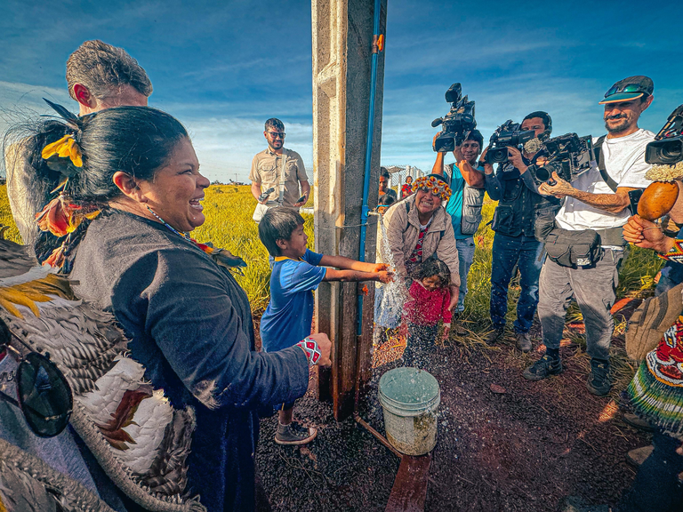MPI: MPI entrega poços em retomadas Guarani e Kaiowá para garantir o acesso à água aos indígenas em Dourados (MS)