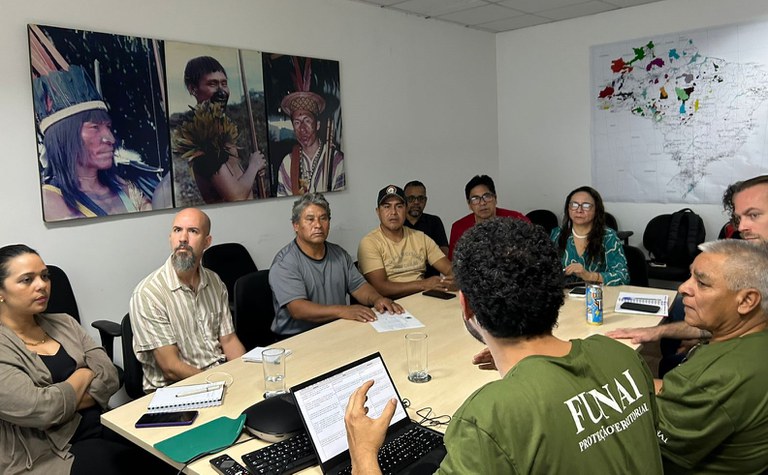 FUNAI: Em Brasília, Funai recebe lideranças para tratar de incentivo à produção agrícola na Terra Indígena Rio das Cobras, no Paraná